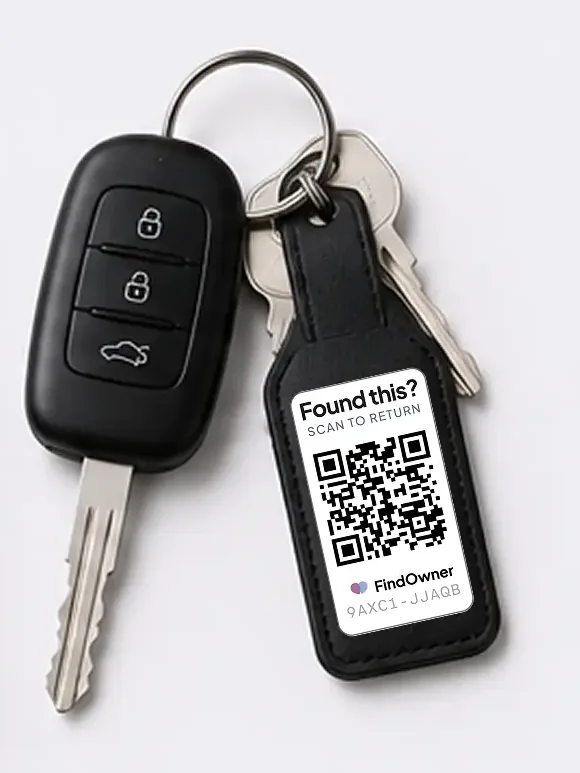 FindOwner tag on car keys